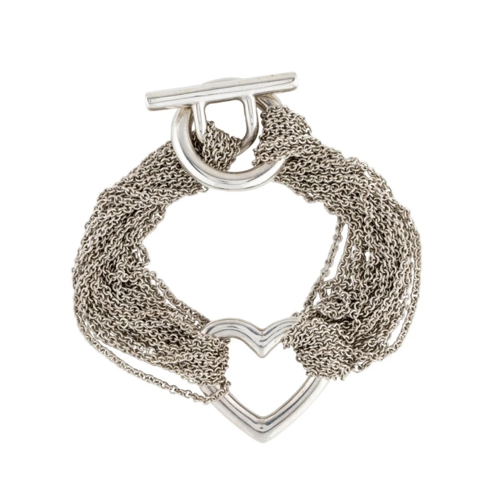 TIFFANY & CO.
Mesh Heart Multistrand Toggle Bracelet
